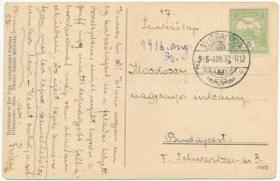 1916 Nyitrabánya, Krickerhau, Handlová; Vasúti alagút, gőzmozdony. Tihanyi Sándor felvétele / railwa...