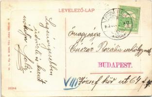1912 Érmihályfalva, Valea lui Mihai; Fő tér, Mátrai Ákos Gyógyszertára a Sashoz. W.L. Bp. N 5989. 19...