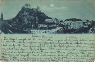 1899 Trencsén, Trencín; vár. Gansel Lipót 10. / Trenciansky hrad / castle (EK)