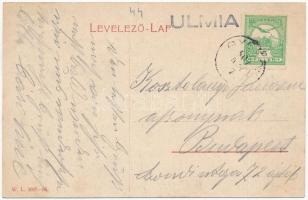 1909 Gyorok, Ghioroc; Nádasdy tér, piac árusokkal, templom, városi vasút, kisvasút. W.L. 3087-95. / ...