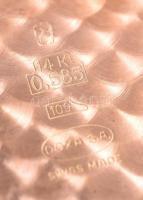 Arany (Au) 14K Doxa kézi felhúzós férfi karóra eredeti koronával, hibátlan számlappal, szép, nem hor...