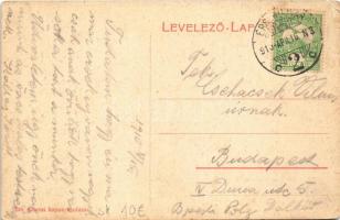 1910 Érsekújvár, Nové Zámky; Nemzeti szálloda és kávéház. 248. Szivesi kapus kiadása / hotel and caf...