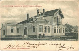 1907 Gyergyószentmiklós, Gheorgheni; Csendőrségi laktanya. Kricsa Péter kiadása / gendarme barracks (EK)