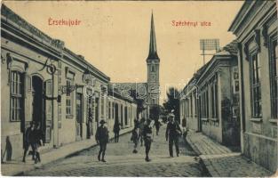 1909 Érsekújvár, Nové Zámky; Széchenyi utca, templom. W.L. 439. / street, church