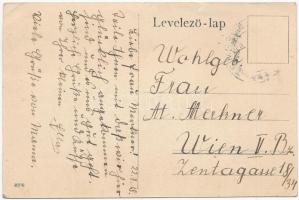 1918 Hidasliget, Bruckenau, Pischia; községháza, templom, Tröszter Mátyás lakháza / town hall, churc...