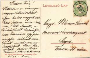 1910 Tenke, Tinca; Petőfi utca, Társaskör, Pannonia szálloda, Takarékpénztár részvénytársaság, Mande...