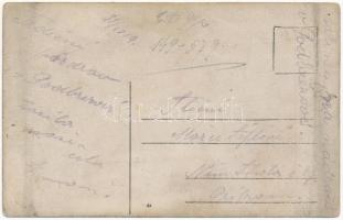 ~1910 Zólyombrézó, Podbrezová; vasútállomás, vagon, vasutasok / railway station, wagon, railwaymen. ...