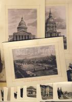 cca 1890-1950 12 db vegyes városképes fotó/ 12 mixed photos of cities
