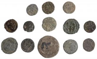 Római Birodalom 13db-os vegyes római rézpénz tétel a Kr.u. III-IV. századból T:2-,3 
Roman Empire 1...