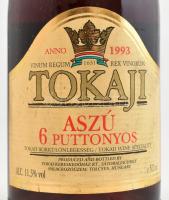 1993 Tokaji Aszú, 6 puttonyos, Tokaj kereskedőház Rt., 0,5 l