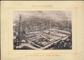 1896 A párizsi világkiállítás látképe / View of the Paris EXPO 18x13cm