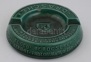 Drasche saját reklám hamutál "Köszénbánya-'s téglagyár Társulat Pesten " felirattal, ...