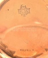 Arany (Au) 14 K Remontoir dupla aranyfedeles 16 köves zsebóra másodpercmutatóval. Vadász tematikájú ...