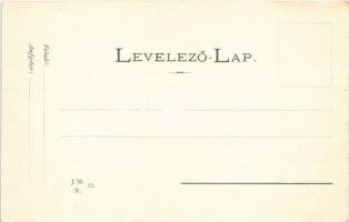 1906 Kovászna, Covasna; Sétatér, Járásbíróság épülete / promenade, county court (Rb)