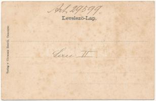 Temesvár, Timisoara; Józsefvárosi bérház. Uhrmann Henrik kiadása, szecessziós litho / Iosefin teneme...