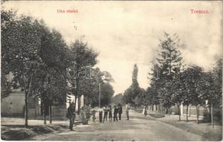 1912 Tornóc, Trnovec nad Váhom (Vágsellye, Sala); utca részlet. Schenk Márk / street