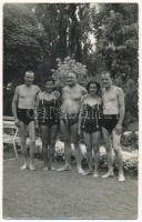 Hajdúszoboszló - 4 db modern fotólap: fürdőzők / 4 modern photo postcards