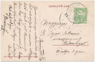 1912 Pográny, Pohranice; jegyzői lakás, római katolikus iskola, templom és plébánia, fürdőhely, fogy...