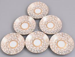 Csehszlovák Epiag kávéskészlet, 2 db kiöntővel, 1 db cukortartóval, 6 db csészével, 6 db csészealjja...