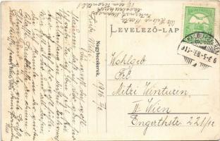 1916 Nagybecskerek, Zrenjanin, Veliki Beckerek; Messinger Karolin féle leánynevelő intézet, belső, s...