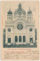 1900 Marosvásárhely, Targu Mures; Status quo ante izr. hitközségi zsinagóga. Holbach Ede kiadása / synagogue (Rb)