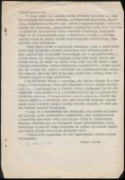 1961 Kiállítási megnyitó beszéd Vidovszky Béla (1883-1973) festőművész Csók István galériabeli kiáll...