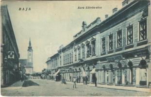 1922 Baja, Báró Eötvös utca, Csermák Sándor, Horváth János, Csabi Károly üzlete. Csermák és Schwéger kiadása (EK)