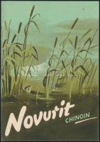 1948 Novurit (injekció), Chinoin reklámlap, elküldve, szép állapotban