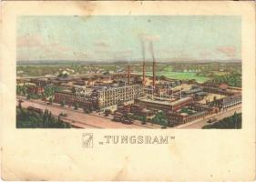 1932 Budapest IV. Újpest, Tungsram gyár (Egyesült Izzólámpa és Villamossági Rt.), villamos s: Weeser-Krell (gyűrődés / crease)