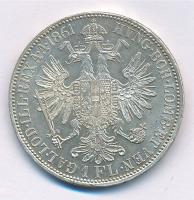 Ausztria 1861A 1Fl Ag "Ferenc József" T:1- ph. 
Austria 1861A 1 Florin Ag "Franz Jos...