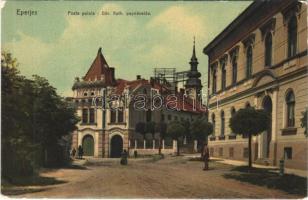 1910 Eperjes, Presov; Posta palota, görög katolikus papnövelde / post palace, seminary