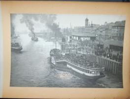 cca 1900 Edinburgh nagyalakú album  27 db lithoképpel / Edinburgh large-sized album with 27 litho pictures