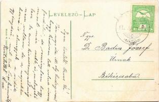 Szliácsfürdő, Kúpele Sliac; Rózsa domb, pavilon, "Virágot tépni tilos" tábla / pavilion