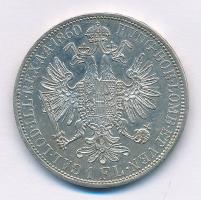 Ausztria 1860A 1Fl Ag "Ferenc József" T:1- 
Austria 1860A 1 Florin Ag "Franz Joseph&...