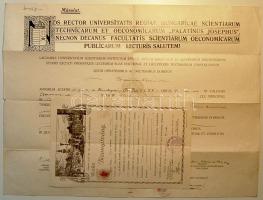 1934-1941 2 db dekoratív oklevél