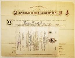 1933-1943 2 db dekoratív oklevél