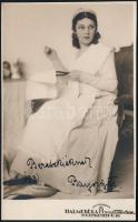 1931 Bajor Gizi (1893-1951) színésznő eredeti fotója, rajta dedikációjával és aláírásával, szép állapotban