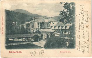 1899 Bártfa, Bardiov, Bardejov; Főforrás tér, fürdő. Divald Adolf 29. / spring source, spa, bath (EK)