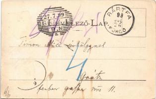 1899 Bártfa, Bardiov, Bardejov; Főforrás tér, fürdő. Divald Adolf 29. / spring source, spa, bath (EK...