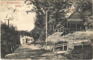 1912 Szováta-fürdő, Baile Sovata; Fősétány. Schuster Emil kiadása / promenade (EK)