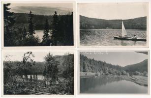 Tusnádfürdő, Baile Tusnad; - 4 db régi képeslap: Szent Anna-tó / 4 pre-1945 postcards: lake