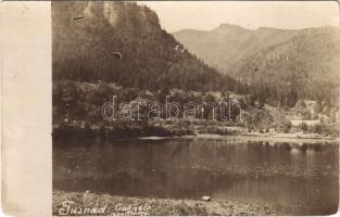 1904 Tusnádfürdő, Baile Tusnad; Csukás-tó / lake. photo