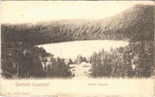 Tusnádfürdő, Baile Tusnad; Szent Anna-tó. Adler Alfréd kiadása / lake (szakadás / tear)