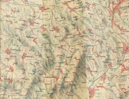 cca 1960 4 db Turista térkép Memcsek, Pilis, stb