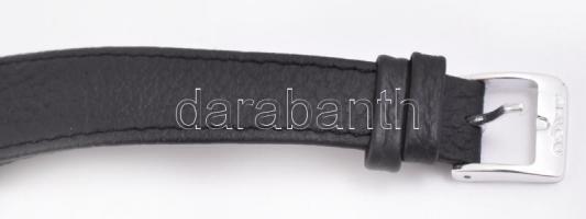 Bucherer kvarc férfi karóra. Működő, jó állapotban bőr szíjjal. d: 36 mm