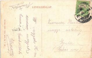 1913 Nagykikinda, Kikinda; Úri utca. W.L. Bp. 2126. 1911-13. / street (szakadás / tear)