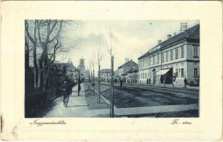 1917 Nagyszentmiklós, Sannicolau Mare; Fő utca. W.L. Bp. 6705. 1910/13. Wiener Náthán kiadása / main street