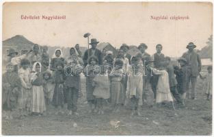 1915 Nagyida, Velká Ida; cigányok / gypsy camp (EK)