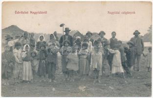 1915 Nagyida, Velká Ida; cigányok / gypsy camp  (EK)