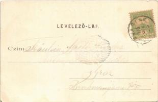 1905 Vízlendva, Víz-Lendva, Sveti Jurij; Fő tér, templom / main square, church  (EK)